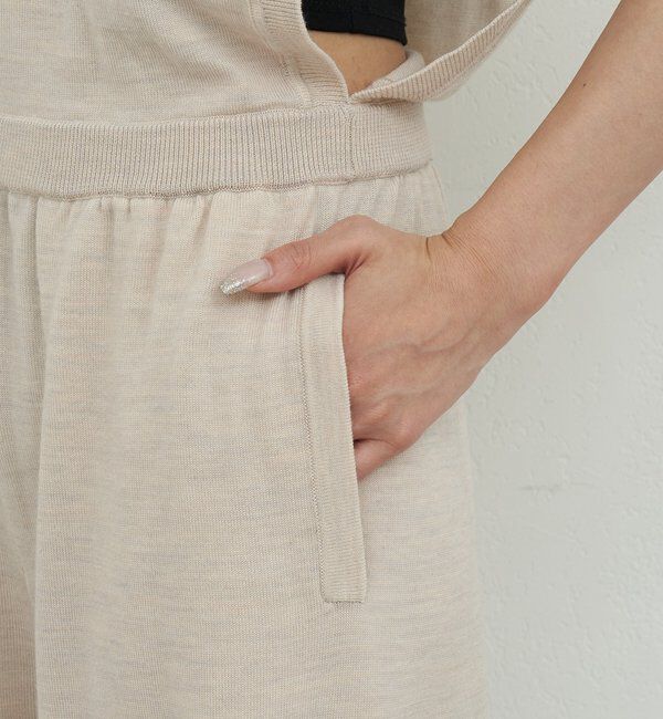  「【HERITANOVUM】スリーブレスニットコンビネゾン」|ワンピース|