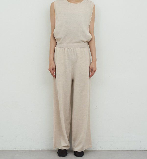  「【HERITANOVUM】スリーブレスニットコンビネゾン」|ワンピース|