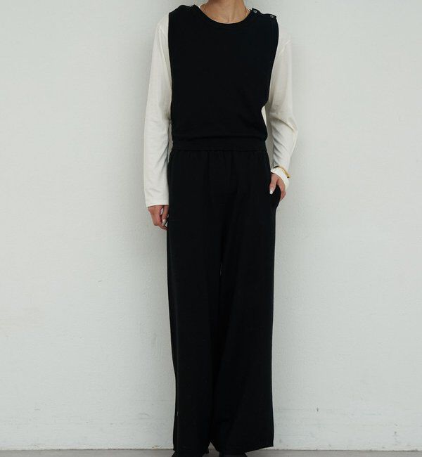  「【HERITANOVUM】スリーブレスニットコンビネゾン」|ワンピース|