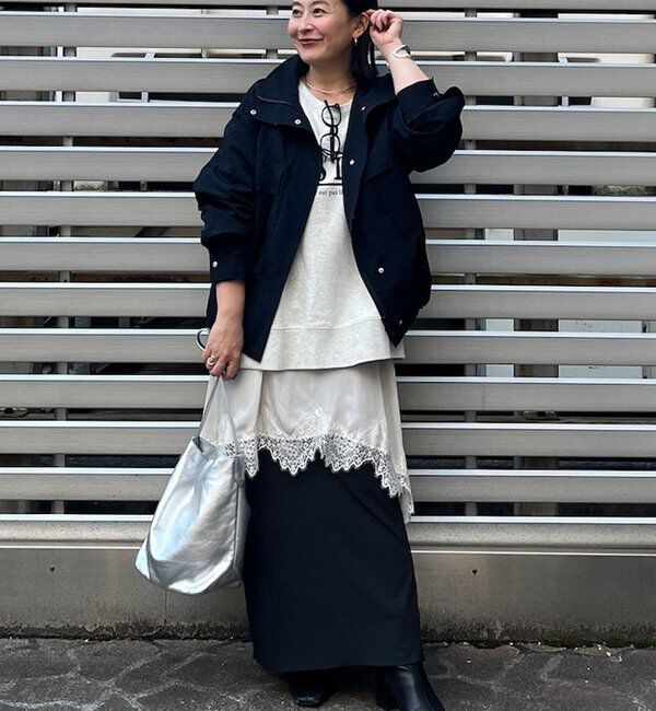  「【CHIKAコラボ】ハイカラーブルゾン」|ブルゾン・スタジャン|