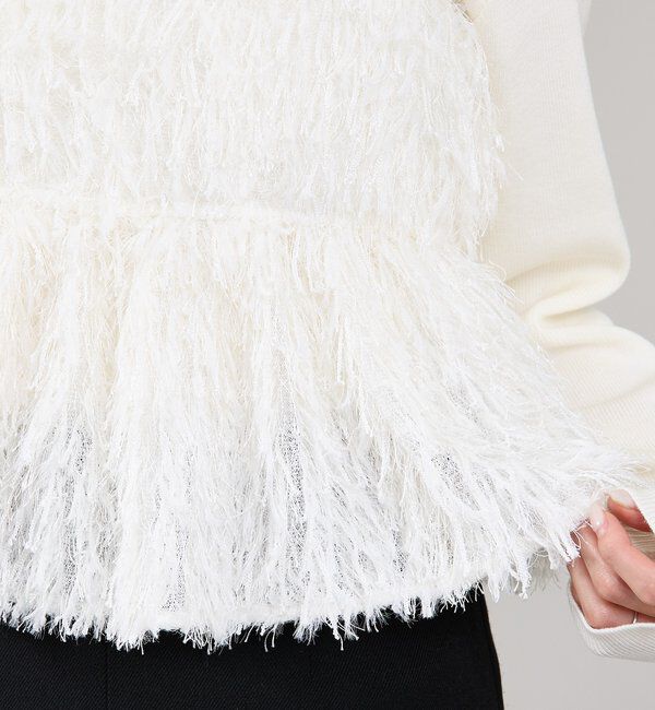  「フェザーフリンジ キャミビスチェ」|シャツ・ブラウス|