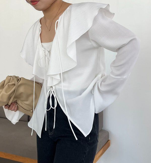  「フリルリボンブラウス」|シャツ・ブラウス|