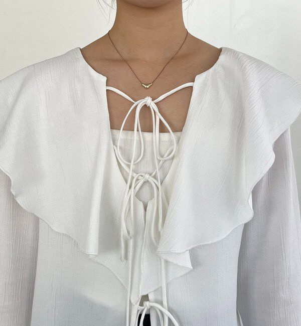  「フリルリボンブラウス」|シャツ・ブラウス|