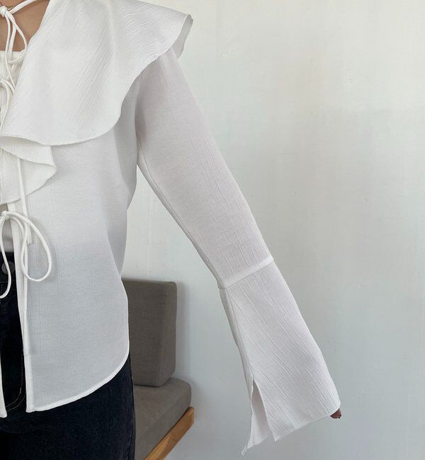  「フリルリボンブラウス」|シャツ・ブラウス|