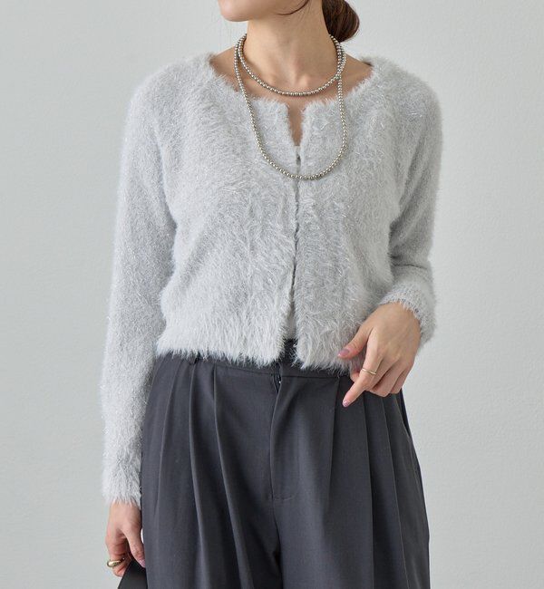  「ラメシャギーニットカーデ」|カーディガン|
