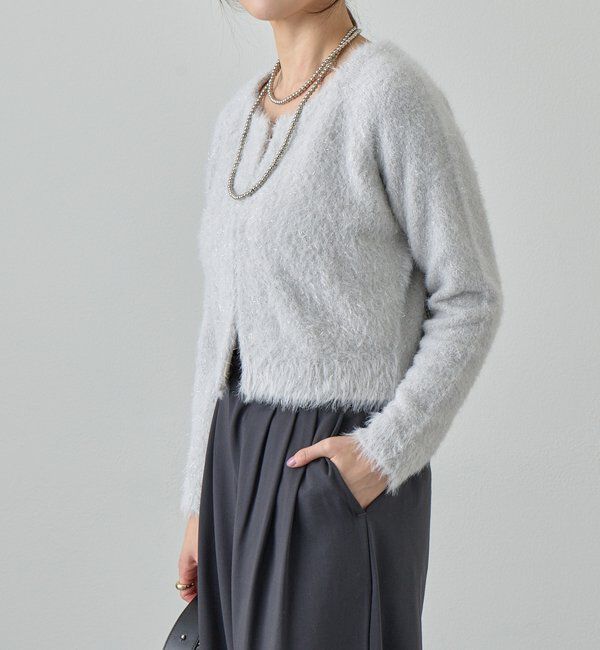  「ラメシャギーニットカーデ」|カーディガン|