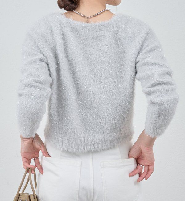  「ラメシャギーニットカーデ」|カーディガン|