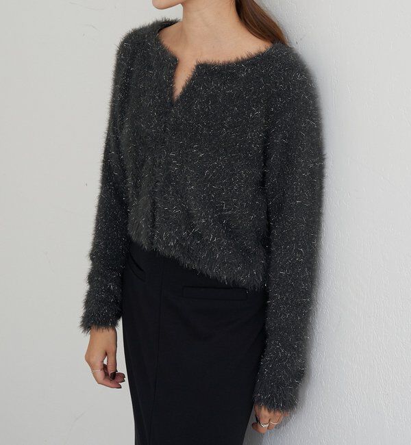  「ラメシャギーニットカーデ」|カーディガン|