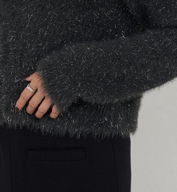  「ラメシャギーニットカーデ」|カーディガン|