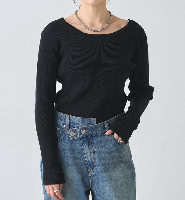  「【前後２WAY仕様】レースアップニット」|パーカー|