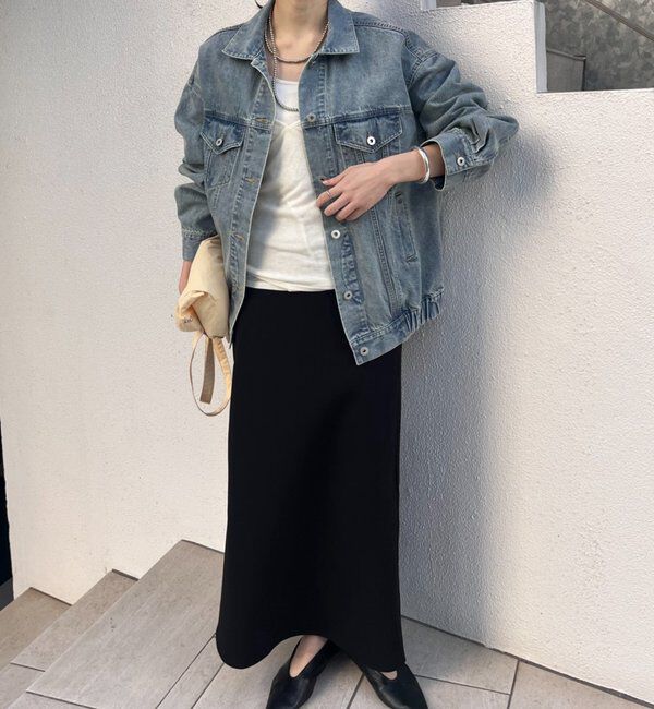  「【26SS予約】ポンチタイトスカート」|スカート|