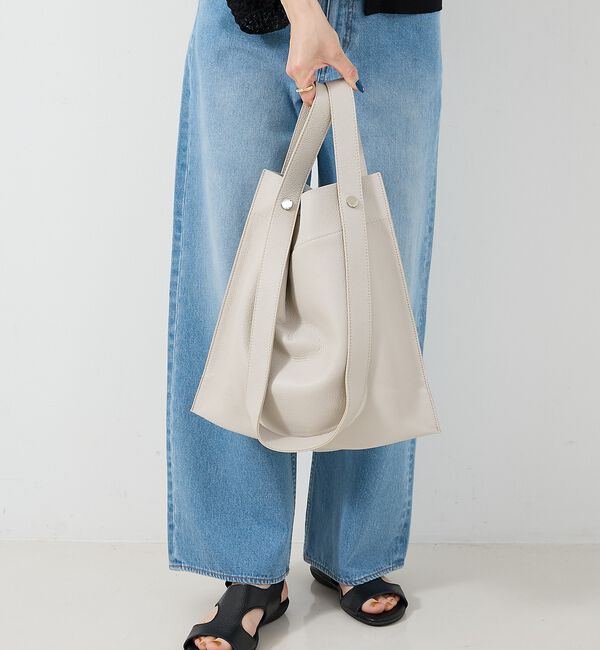 collex「【WEB限定】【BEAURE/ヴュレ】カウレザー 2WAY ハンドル トートバッ」|トートバッグ|