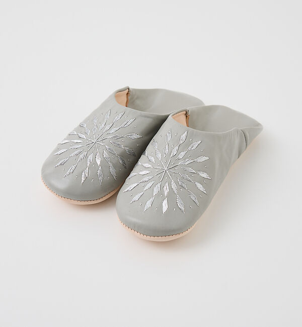 collex「【Fatima morocco】 サブラス刺繍 バブーシュ 羊革 モロッコ製 室」|本・CD・DVD|