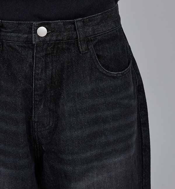 ABAHOUSE「【AH ABAHOUSE】ブラスト ワイドバギー デニムパンツ / セットアップ」|デニム|