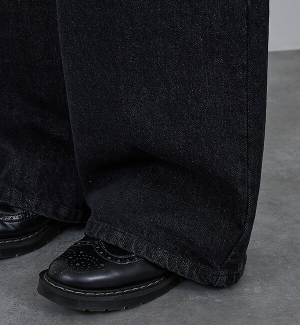 ABAHOUSE「【AH ABAHOUSE】ブラスト ワイドバギー デニムパンツ / セットアップ」|デニム|