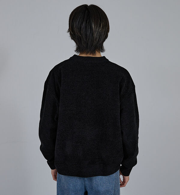 ABAHOUSE「【AH ABAHOUSE】ハイゲージモール クルーネックニット」|ニット・セーター|