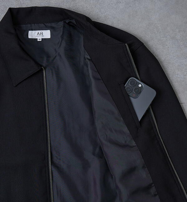 ABAHOUSE「【AH ABAHOUSE】クロップド ダブルジップアップブルゾン」|ブルゾン・スタジャン|