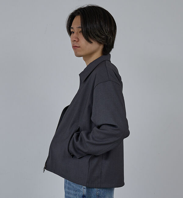 ABAHOUSE「【AH ABAHOUSE】クロップド ダブルジップアップブルゾン」|ブルゾン・スタジャン|