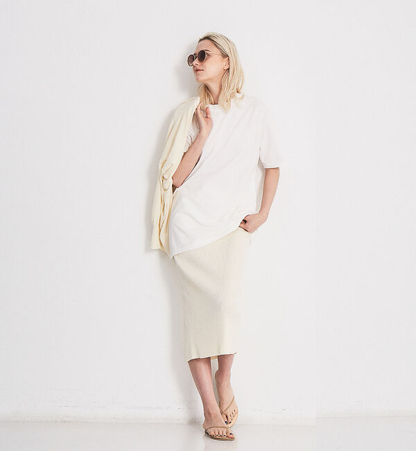 Rouge vif「ピースダイコットンチュニックTシャツ」|Tシャツ・カットソー|