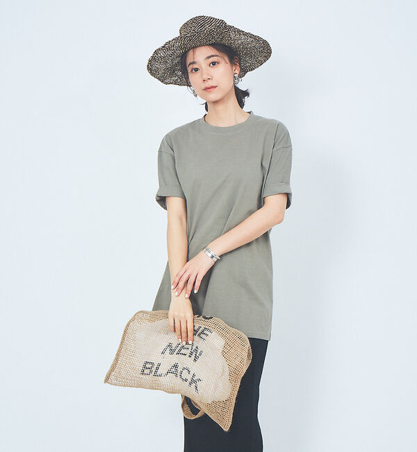 Rouge vif「ピースダイコットンチュニックTシャツ」|Tシャツ・カットソー|