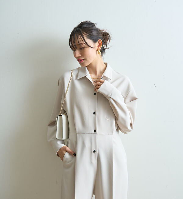 Rouge vif「長袖オールインワン　ジャンプスーツ」|オールインワン|