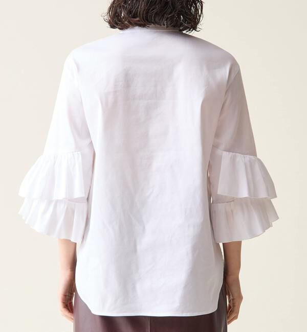 TIARA「フリルスリーブシャツブラウス」|シャツ・ブラウス|