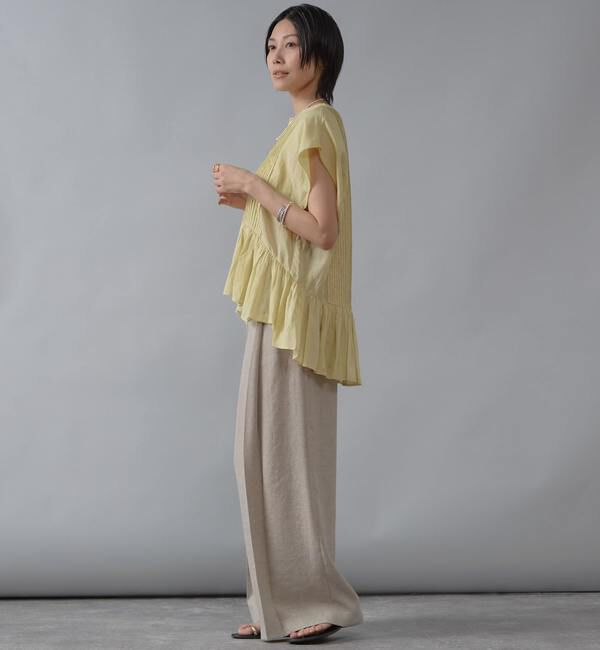 Liesse「【インド生産】ピンタックブラウス」|シャツ・ブラウス|