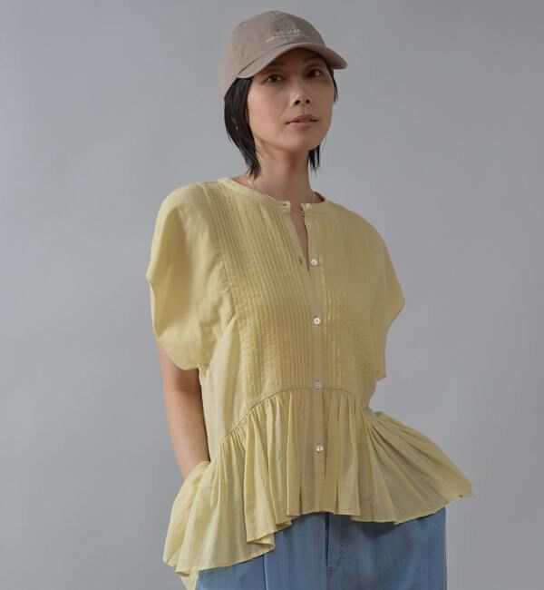 Liesse「【インド生産】ピンタックブラウス」|シャツ・ブラウス|