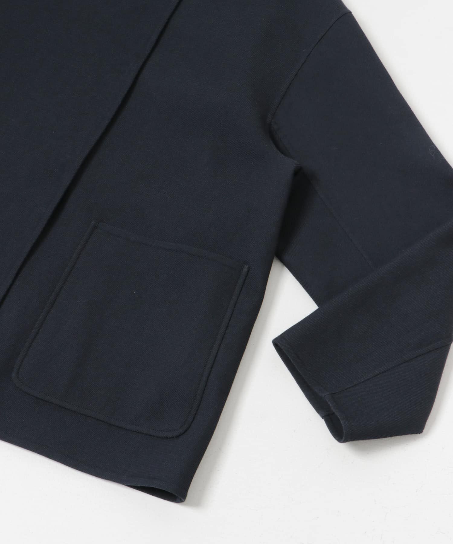 URBAN RESEARCH「ツイルノーカラーリバーコート」|ノーカラージャケット|