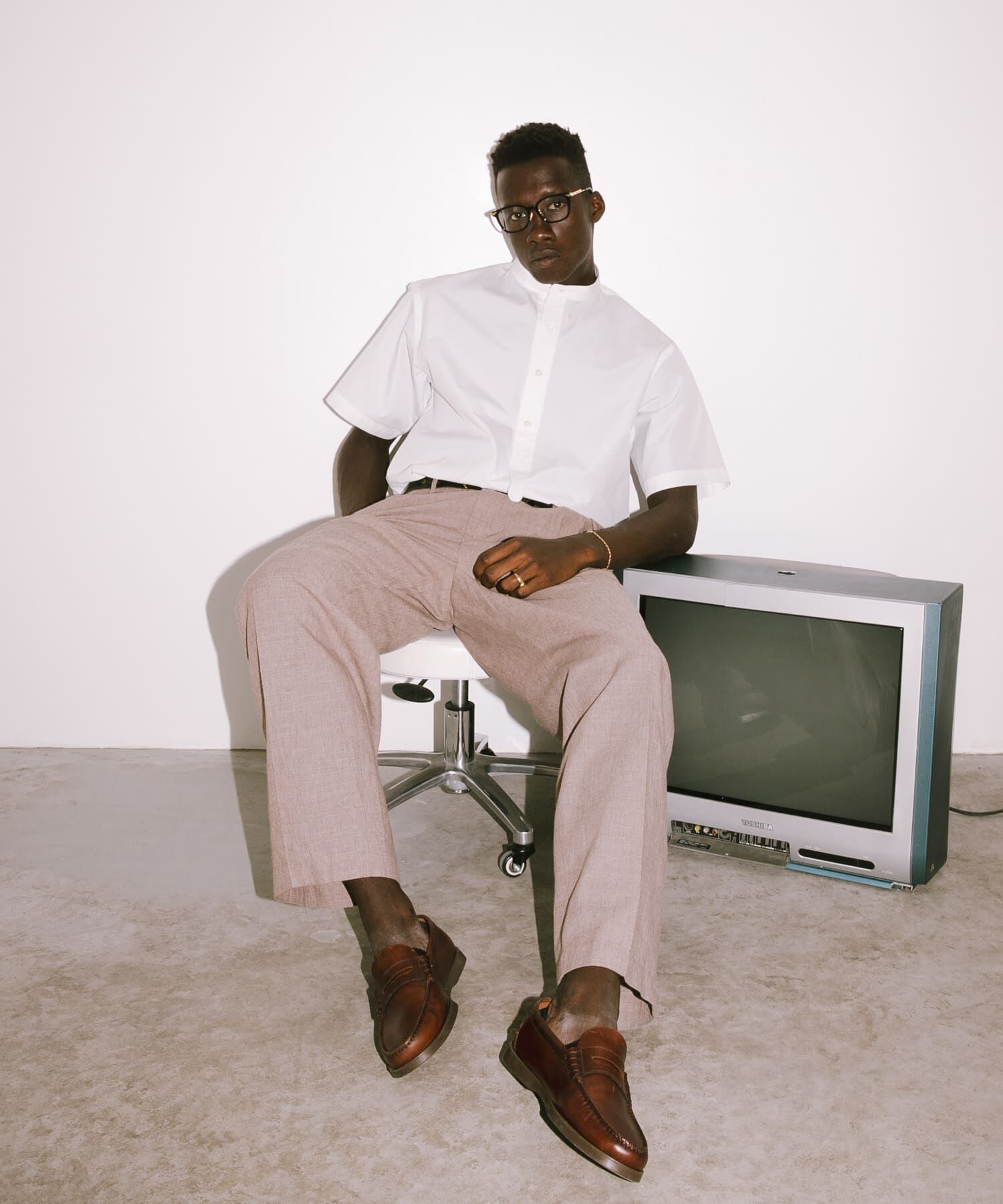 URBAN RESEARCH「new basic　THOMAS MASON BAND PULLOVER SHIRTS」|シャツ・ブラウス|