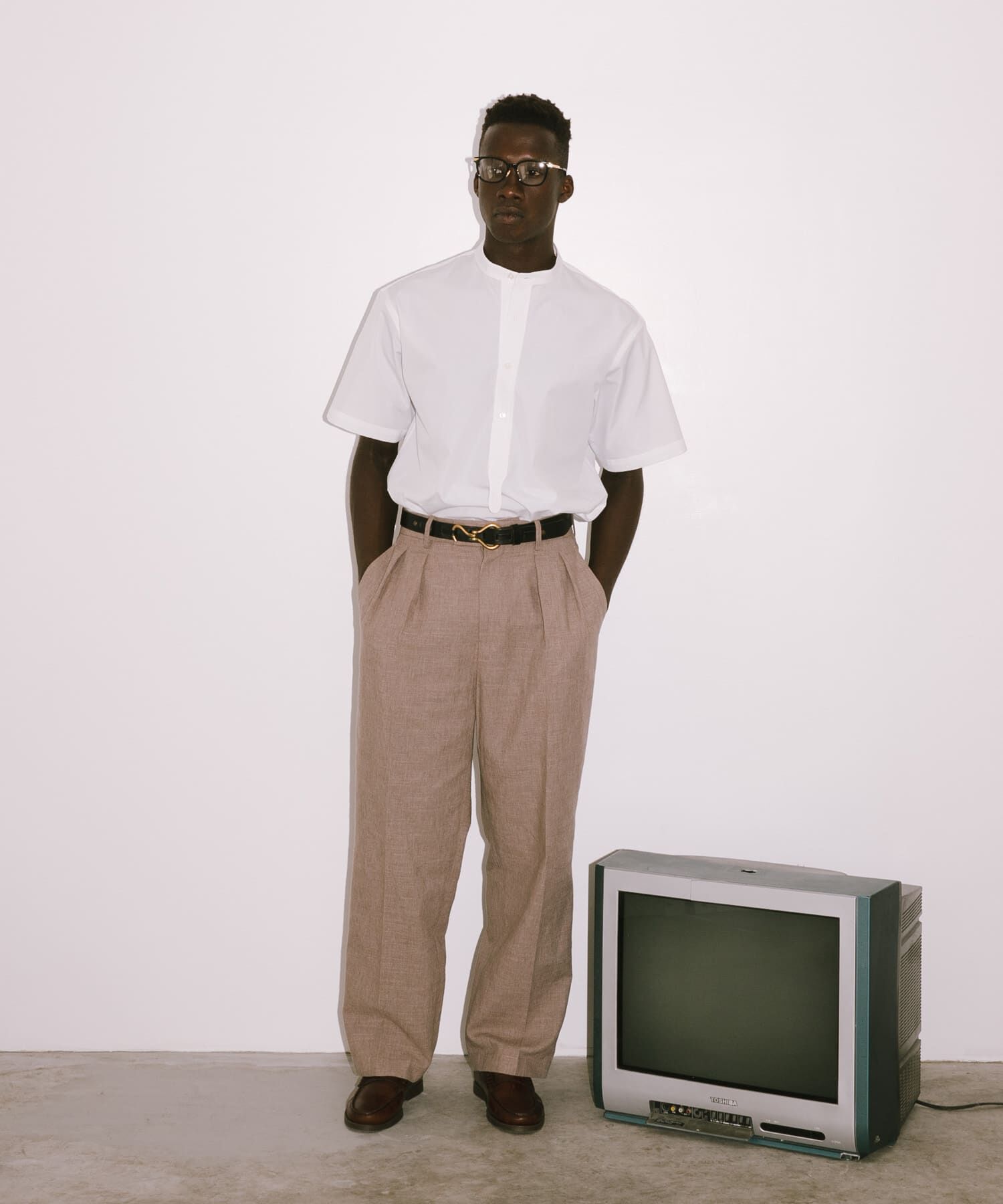 URBAN RESEARCH「new basic　THOMAS MASON BAND PULLOVER SHIRTS」|シャツ・ブラウス|