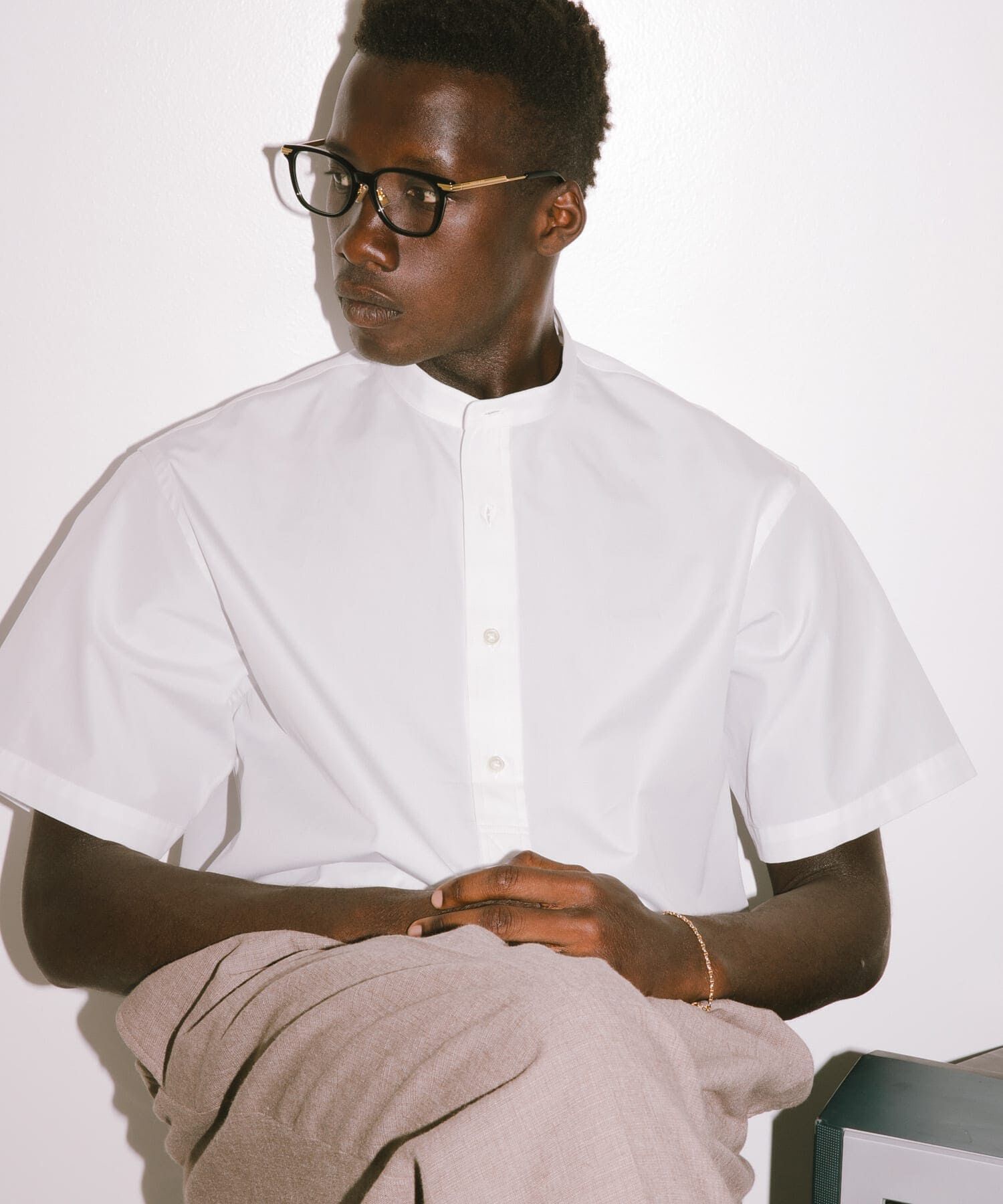 URBAN RESEARCH「new basic　THOMAS MASON BAND PULLOVER SHIRTS」|シャツ・ブラウス|