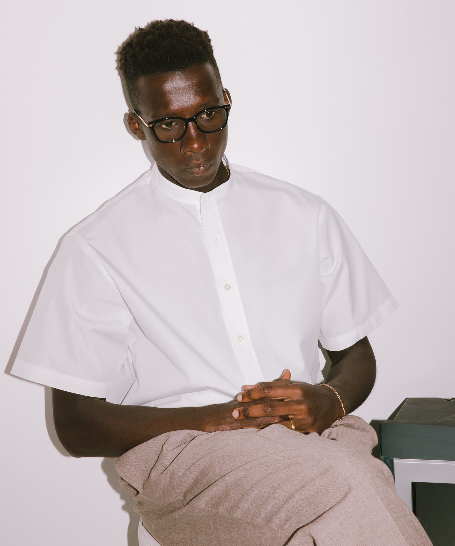 URBAN RESEARCH「new basic　THOMAS MASON BAND PULLOVER SHIRTS」|シャツ・ブラウス|