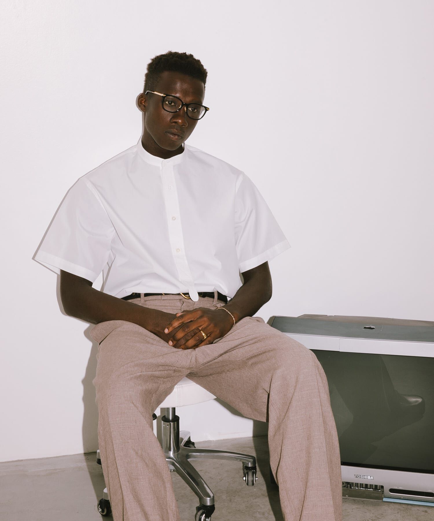 URBAN RESEARCH「new basic　THOMAS MASON BAND PULLOVER SHIRTS」|シャツ・ブラウス|