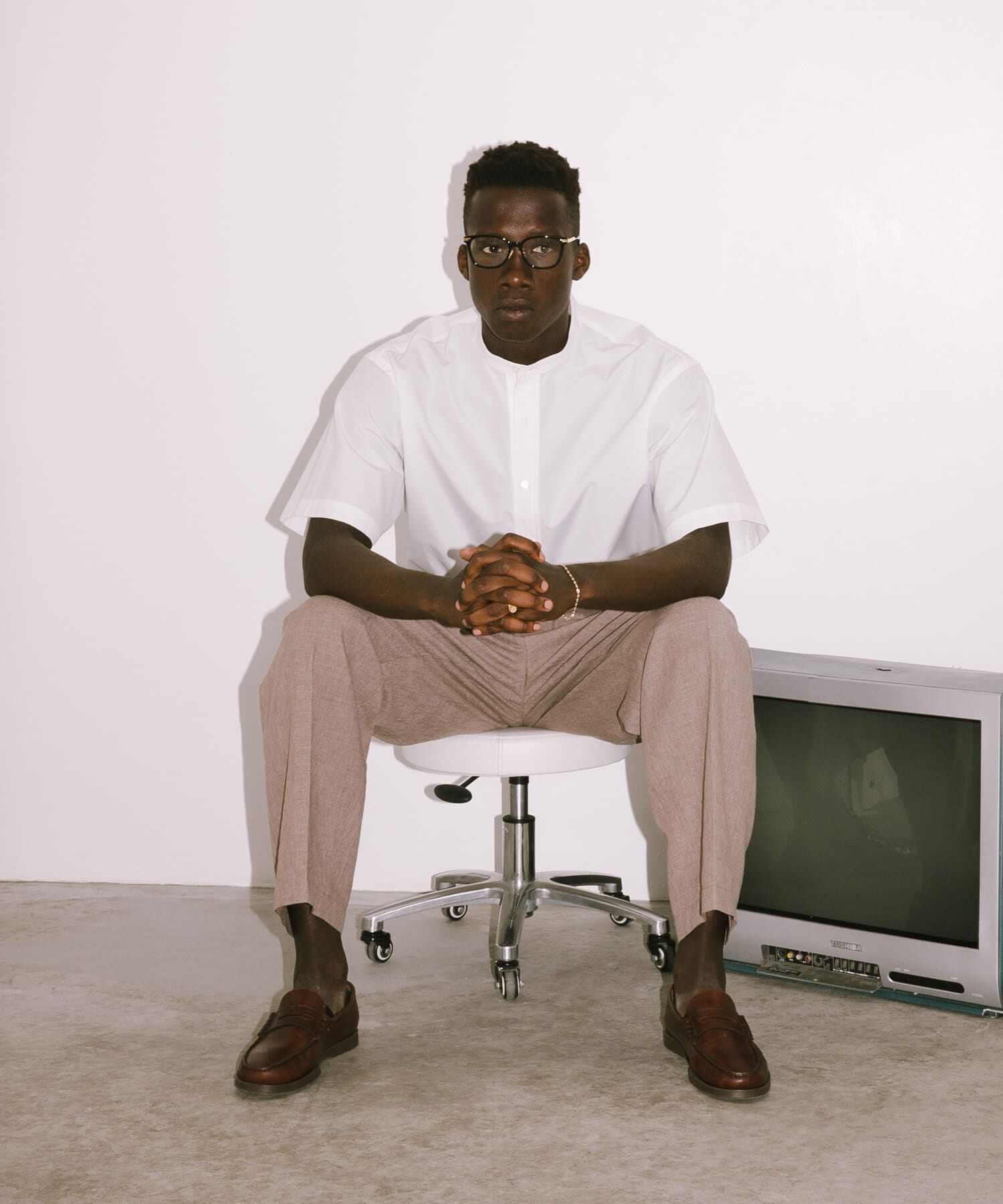 URBAN RESEARCH「new basic　THOMAS MASON BAND PULLOVER SHIRTS」|シャツ・ブラウス|