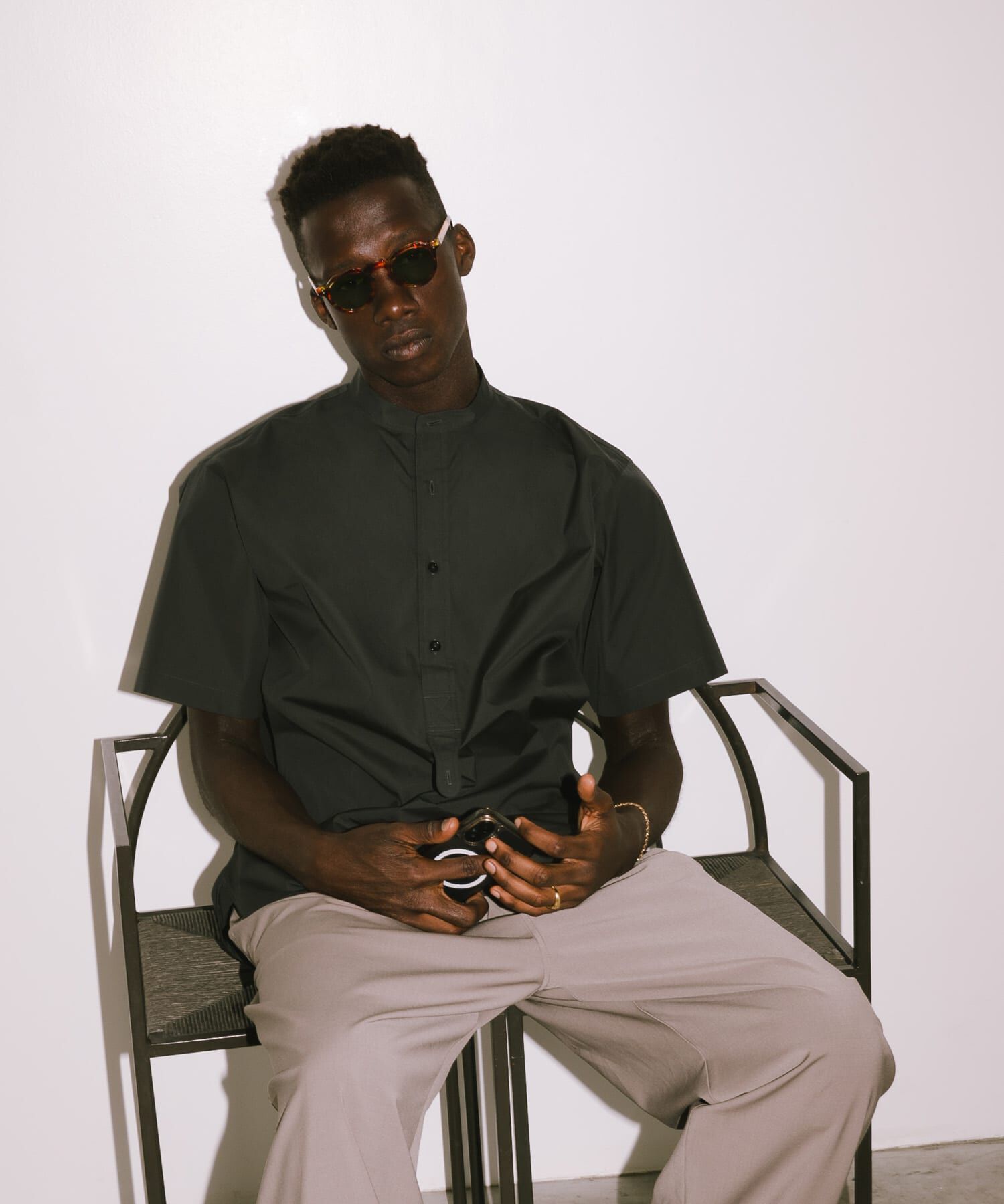 URBAN RESEARCH「new basic　THOMAS MASON BAND PULLOVER SHIRTS」|シャツ・ブラウス|