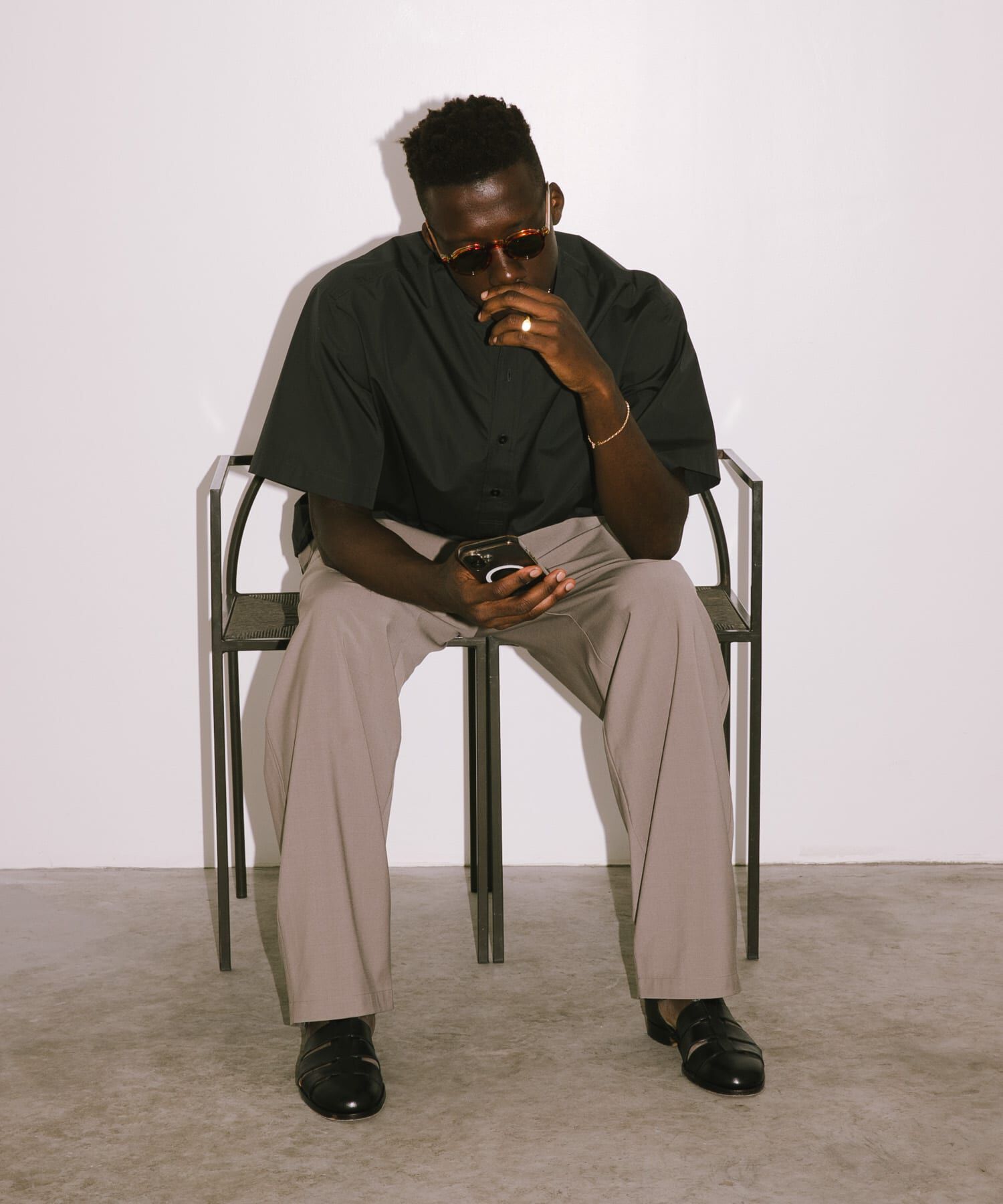 URBAN RESEARCH「new basic　THOMAS MASON BAND PULLOVER SHIRTS」|シャツ・ブラウス|