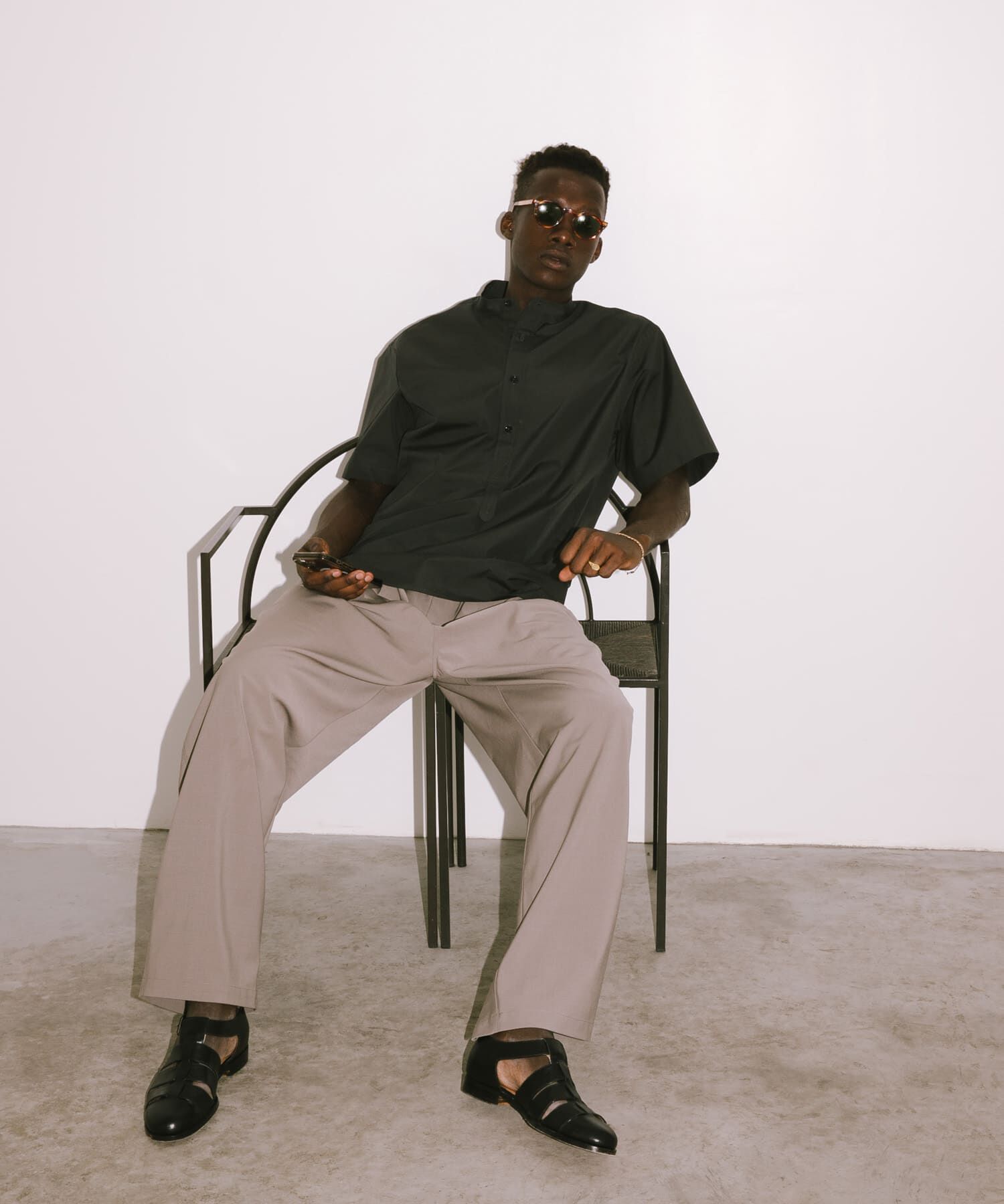 URBAN RESEARCH「new basic　THOMAS MASON BAND PULLOVER SHIRTS」|シャツ・ブラウス|