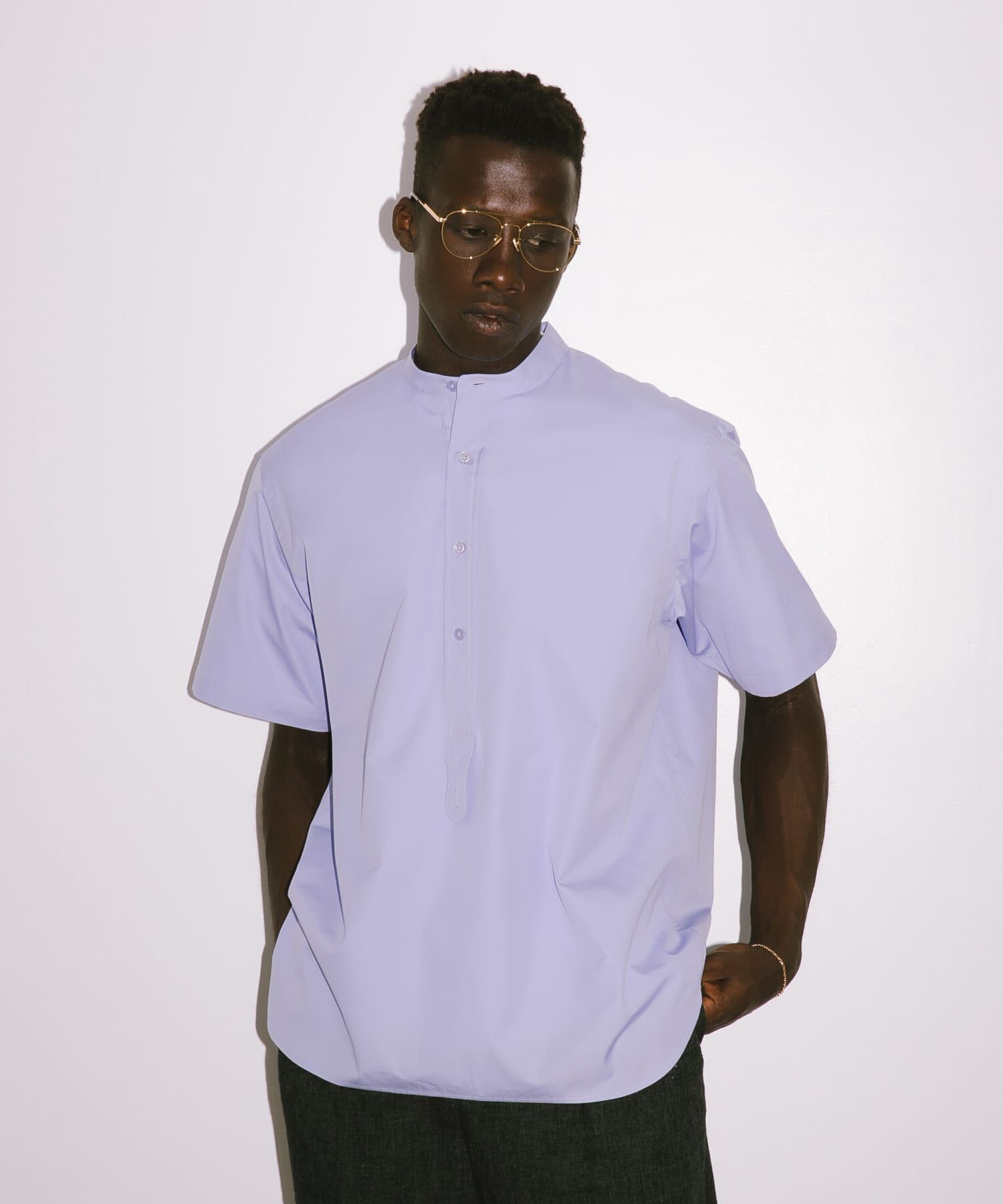 URBAN RESEARCH「new basic　THOMAS MASON BAND PULLOVER SHIRTS」|シャツ・ブラウス|