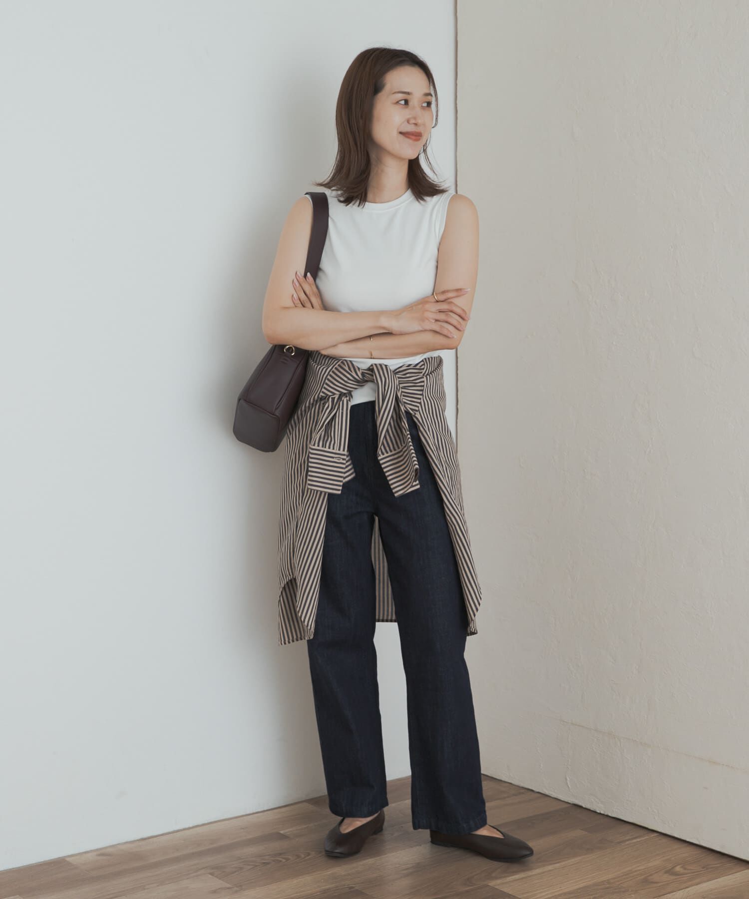 URBAN RESEARCH DOORS「クリアフライスノースリーブプルオーバー」|Tシャツ・カットソー|