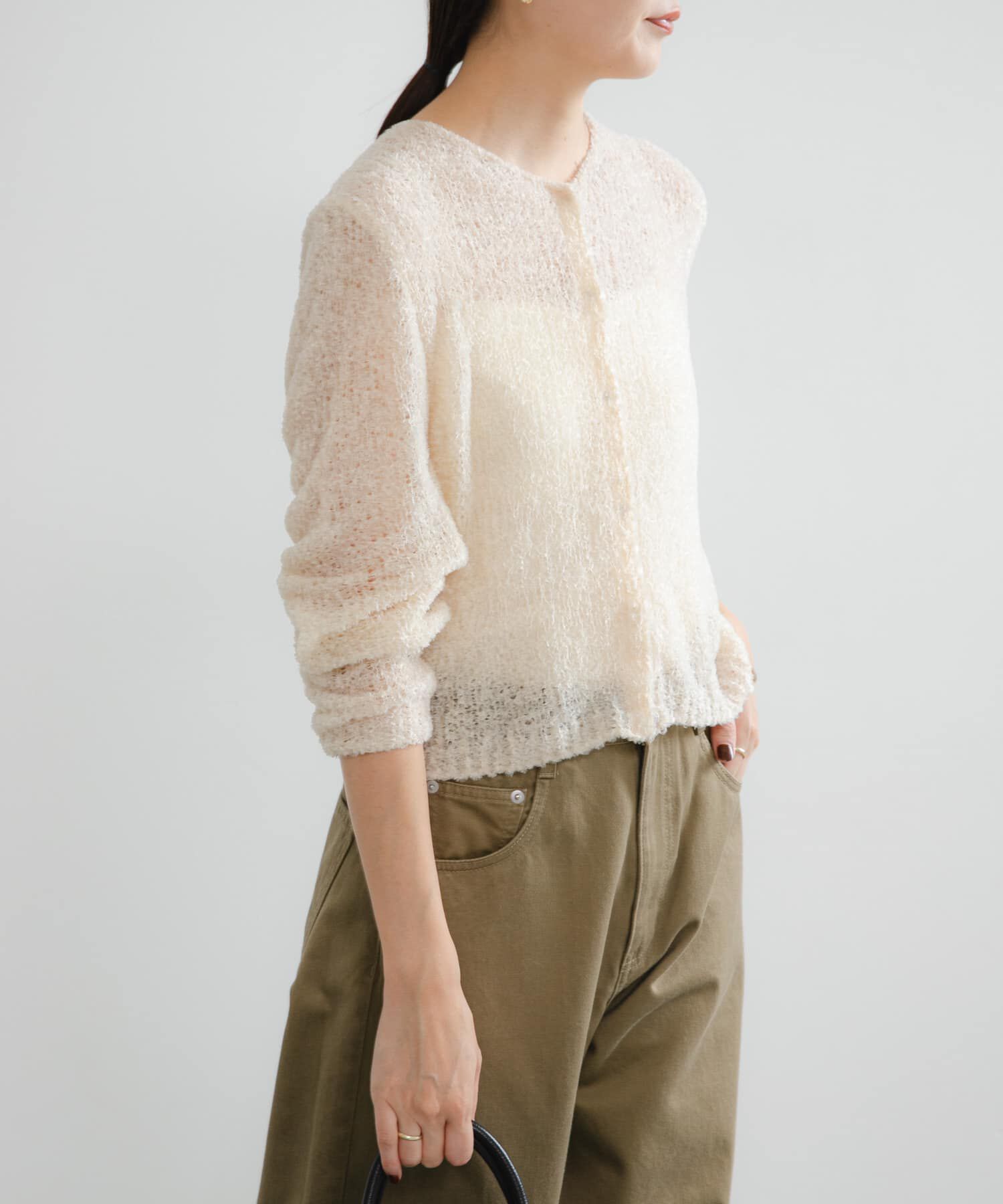 URBAN RESEARCH「シアーモールショート丈カーディガン」|カーディガン|