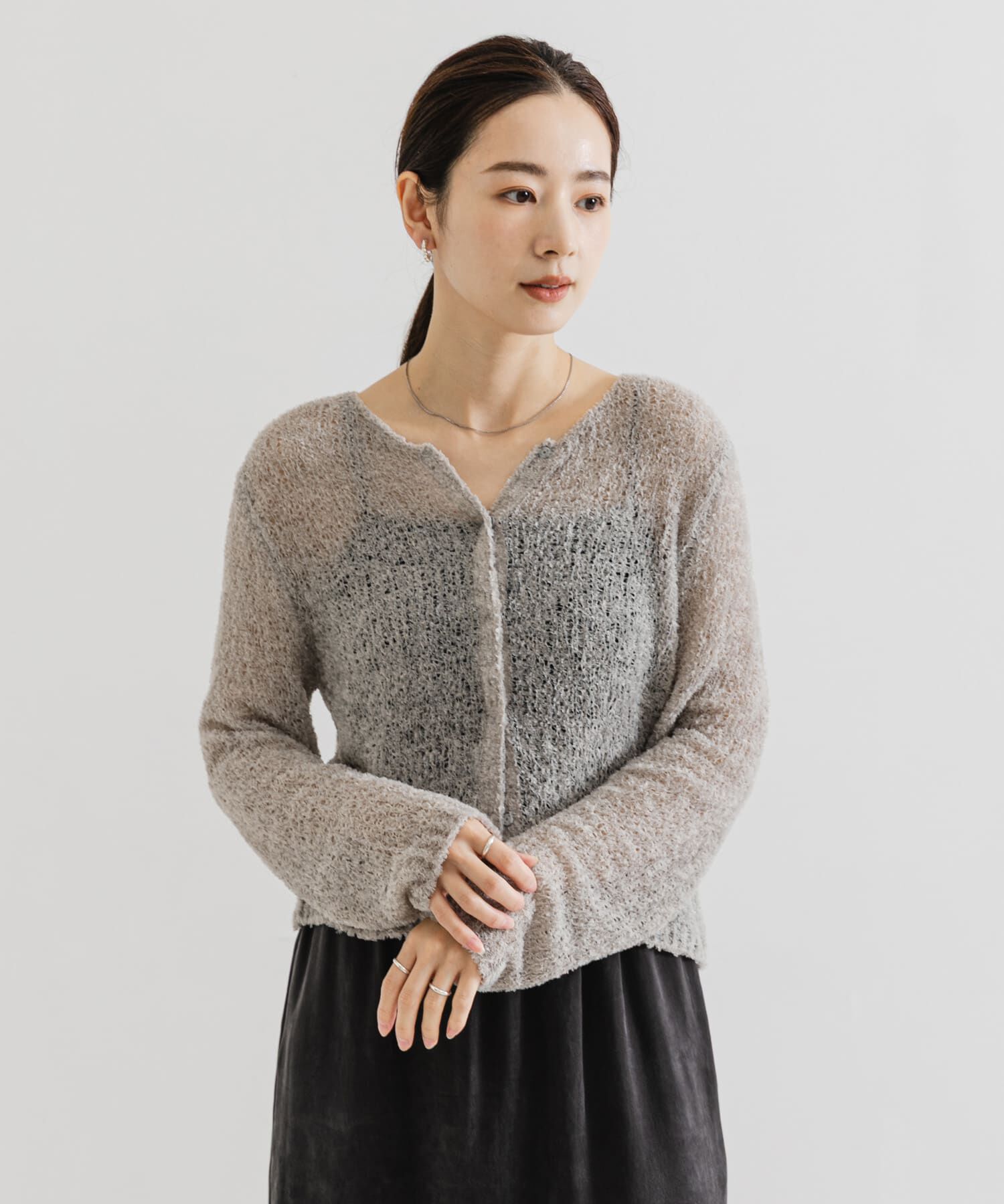 URBAN RESEARCH「シアーモールショート丈カーディガン」|カーディガン|