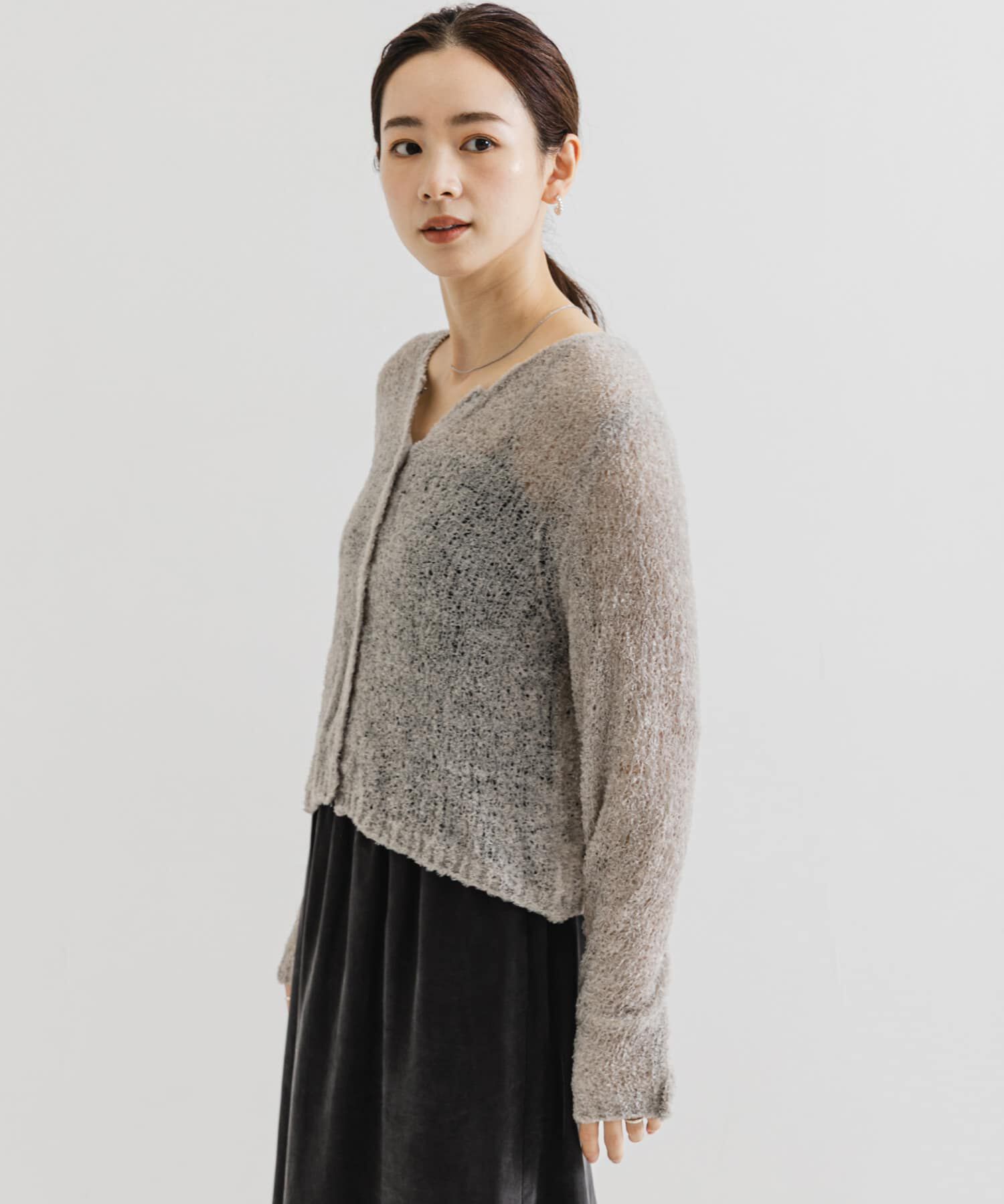 URBAN RESEARCH「シアーモールショート丈カーディガン」|カーディガン|