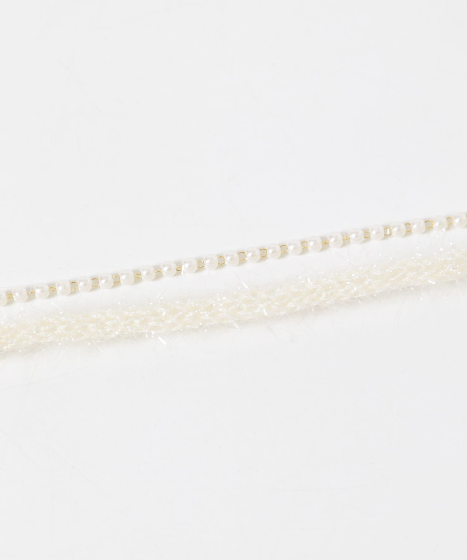 SMELLY「ラメフェザーヤーンコード2セットネックレス」|ネックレス|