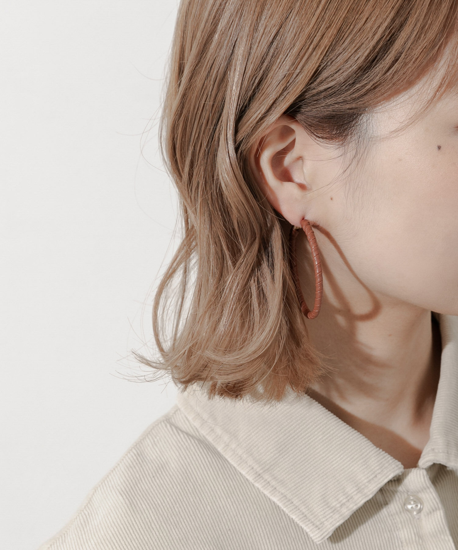 SMELLY「コードラップビッグフープピアス」|ピアス|