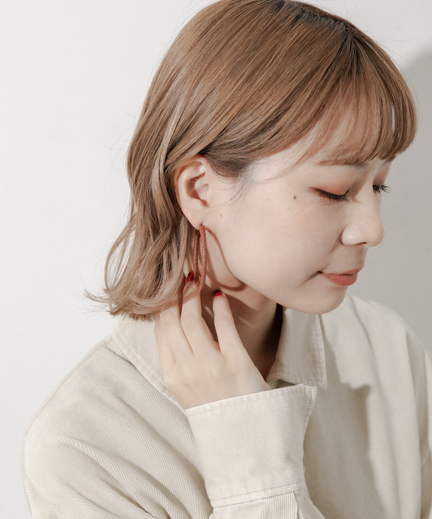 SMELLY「コードラップビッグフープピアス」|ピアス|