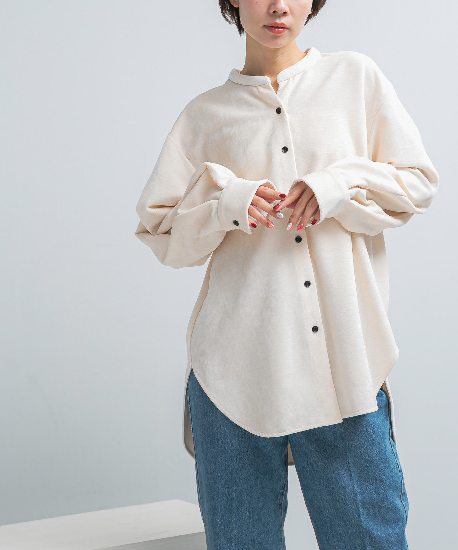 URBAN RESEARCH ROSSO「YENN　MOLE TWILL SHIRT」|シャツ・ブラウス|オフホワイト