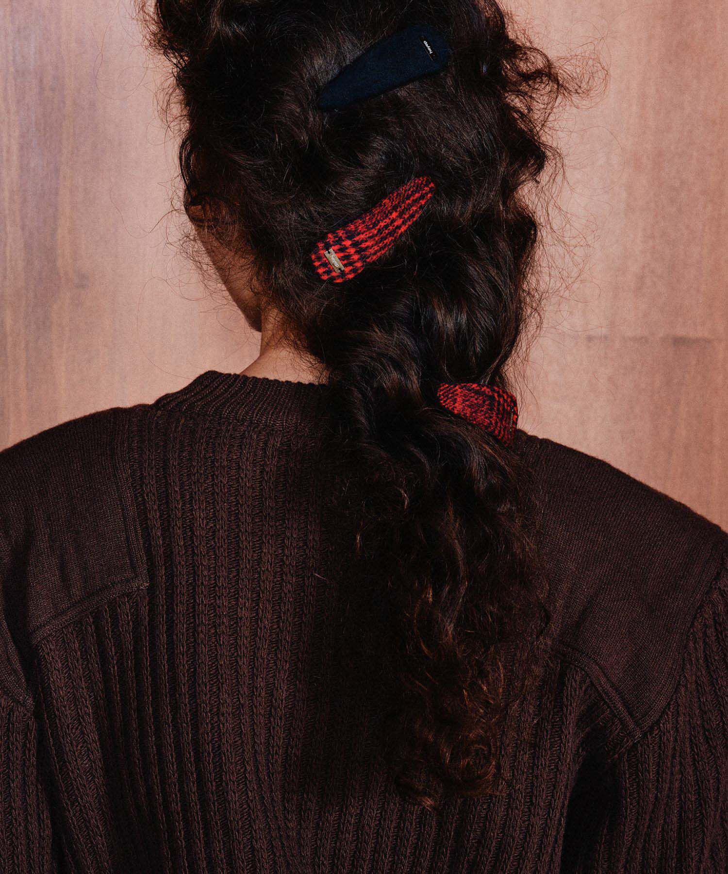 URBAN RESEARCH ROSSO「heyep　Plaid Hair Clips-2P」|その他|レッド