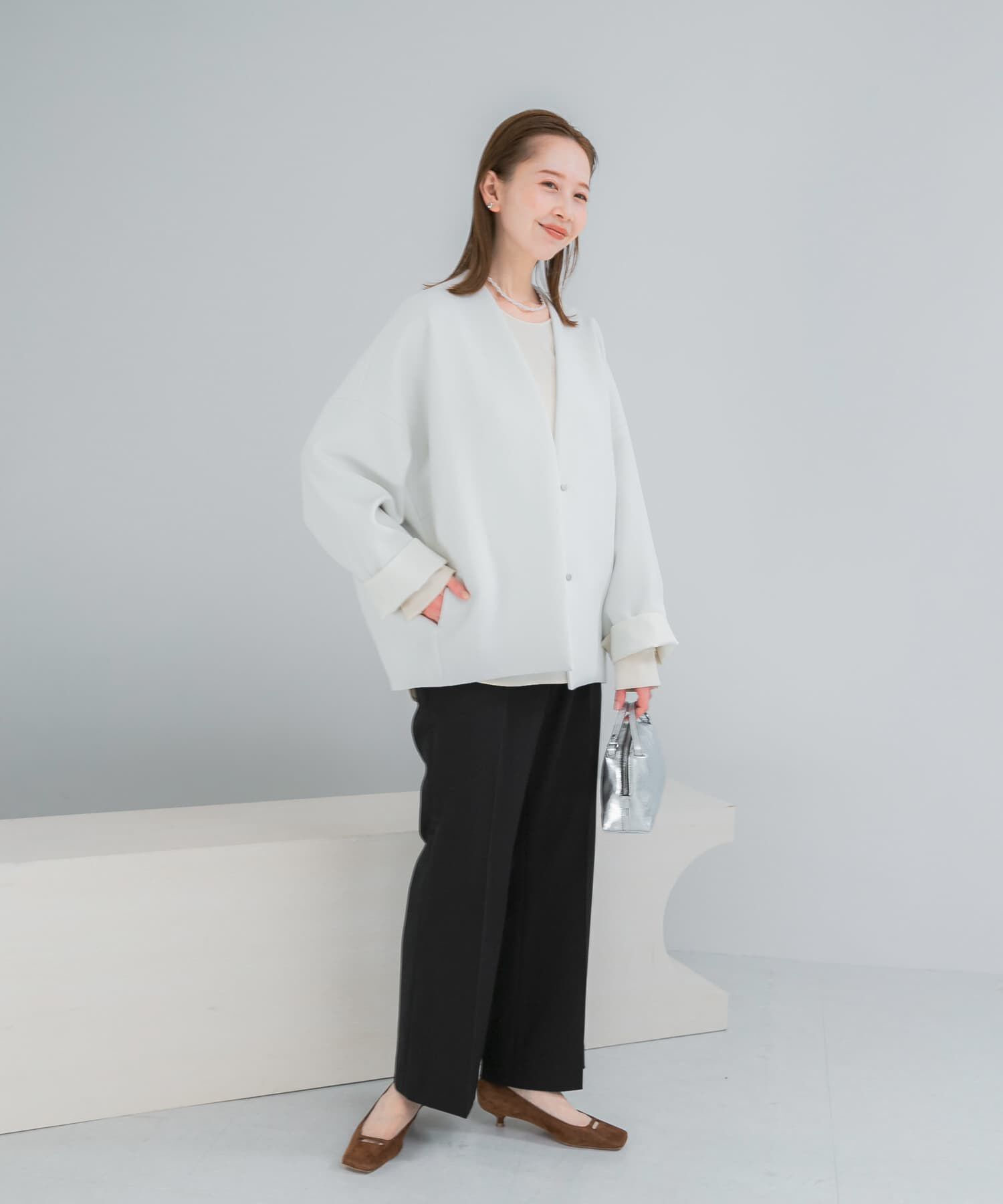 URBAN RESEARCH ROSSO「『一部別注カラー』ELENDEEK　FORM SHORT COAT」|ノーカラージャケット|