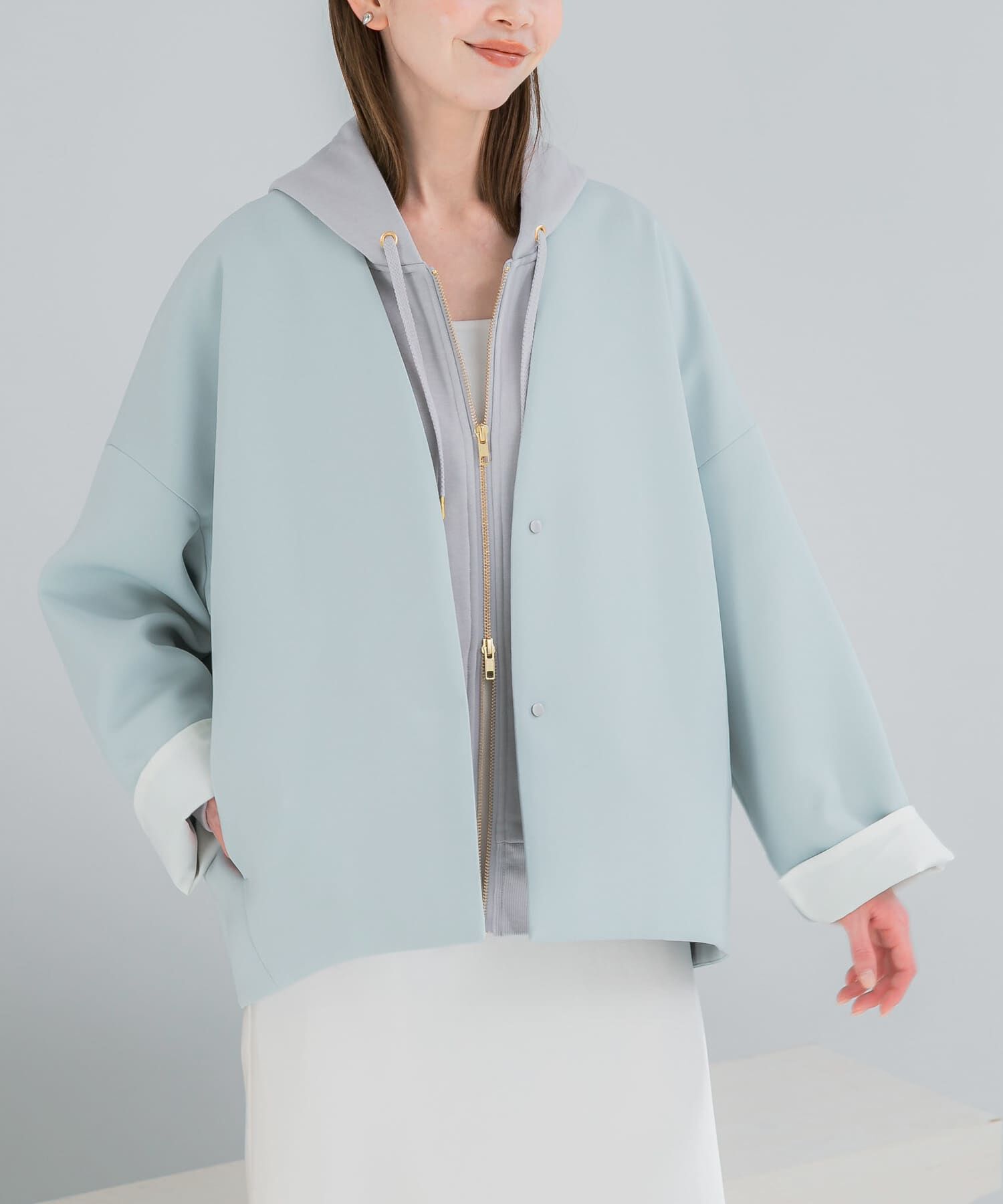 URBAN RESEARCH ROSSO「『一部別注カラー』ELENDEEK　FORM SHORT COAT」|ノーカラージャケット|